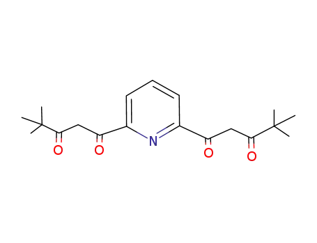 Molecular Structure of 144936-89-0 (1,1'-(pyridine-2,6-diyl)bis(4,4-dimethylpentane-1,3-dione))