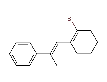Benzene, [2-(2-bromo-1-cyclohexen-1-yl)-1-methylethenyl]-, (E)-
