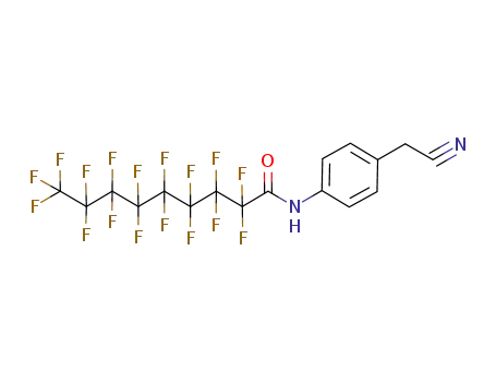 Molecular Structure of 117293-73-9 (2,2,3,3,4,4,5,5,6,6,7,7,8,8,9,9,9-heptadecafluoro-N-<(4-cyanomethyl)phenyl>nonanamide)