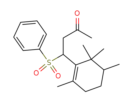 4-(2,5,6,6-Tetramethylcyclohexenyl)-4-(phenylsulfonyl)-2-butanone