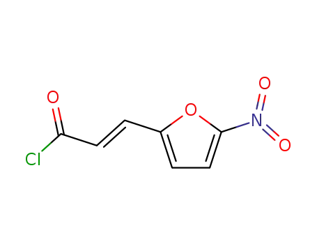 Molecular Structure of 111252-46-1 (3<i>t</i>-(5-nitro-[2]furyl)-acryloyl chloride)