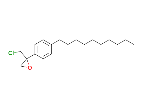 Molecular Structure of 106418-63-7 (2-<p-(n-decyl)phenyl>-2-(chloromethyl)oxirane)
