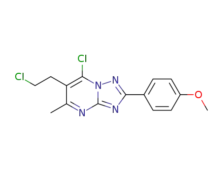 7-Chloro-6-(2-chloro-ethyl)-2-(4-methoxy-phenyl)-5-methyl-[1,2,4]triazolo[1,5-a]pyrimidine