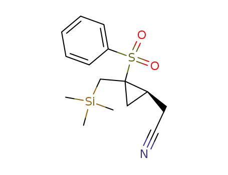 (1S)-<2-(Phenylsulfonyl)-2-<(trimethylsilyl)methyl>cyclopropyl>acetonitrile