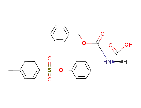 Molecular Structure of 106111-10-8 (L-Tyrosine, N-[(phenylmethoxy)carbonyl]-, 4-methylbenzenesulfonate
(ester))