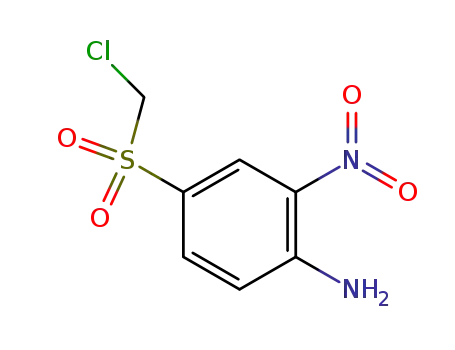 Molecular Structure of 61496-56-8 (Benzenamine, 4-[(chloromethyl)sulfonyl]-2-nitro-)