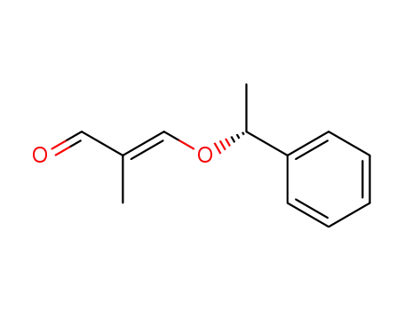 Molecular Structure of 130814-73-2 ((E)-(1'R)-2-Methyl-3-(1'-phenylethoxy)-propenal)