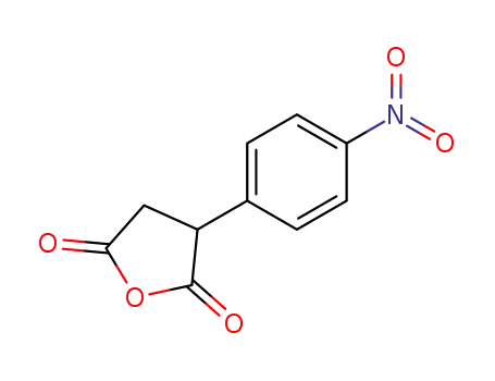 Molecular Structure of 39243-36-2 (2,5-Furandione, dihydro-3-(4-nitrophenyl)-)