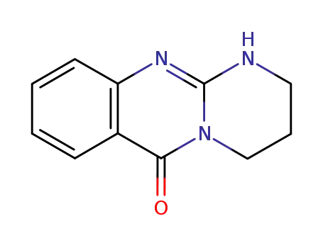 Molecular Structure of 19801-37-7 (6-Oxo-1,2,3,4-tetrahydro-6H-pyrimido(2,1-b)quinazoline)