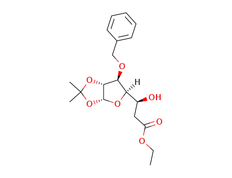 (S)-3-((3aR,5R,6S,6aR)-6-Benzyloxy-2,2-dimethyl-tetrahydro-furo[2,3-d][1,3]dioxol-5-yl)-3-hydroxy-propionic acid ethyl ester