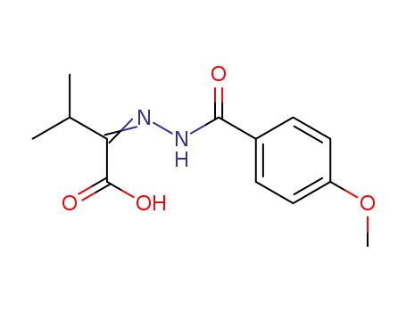 Molecular Structure of 152332-37-1 (2-(4-Methoxybenzoylhydrazono)-3-methylbuttersaeure)