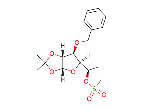 3-O-benzyl-6-deoxy-1,2-O-isopropylidene-5-O-methanesulphonyl-α-D-glucofuranose