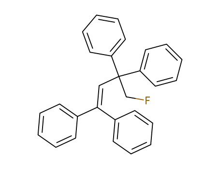 Benzene, 1,1',1'',1'''-[3-(fluoromethyl)-1-propene-1,3-diylidene]tetrakis-