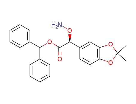 diphenylmethyl (S)-2-(3,4-isopropylidenedioxyphenyl)-2-(aminooxy)acetate