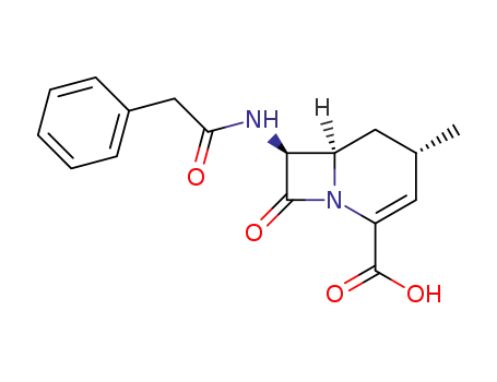 (4S*,6R*,7S*)-7-phenylacetamido-4-methyl-8-oxo-1-azabicyclo<4.2.0>oct-2-en-2-carboxylic acid