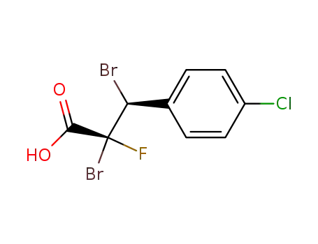 (2R,3S)-2,3-Dibromo-3-(4-chloro-phenyl)-2-fluoro-propionic acid