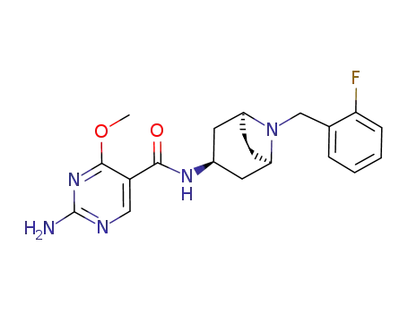 2-Amino-4-methoxy-pyrimidine-5-carboxylic acid [(1R,3S,5S)-8-(2-fluoro-benzyl)-8-aza-bicyclo[3.2.1]oct-3-yl]-amide