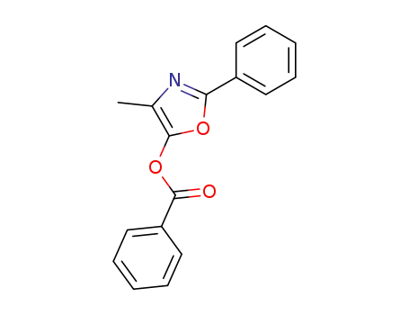 Molecular Structure of 21819-71-6 (4-methyl-2-phenyloxazol-5-yl benzoate)