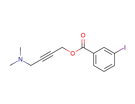 Molecular Structure of 130421-67-9 (4-(dimethylamino)but-2-yn-1-yl 3-iodobenzoate)
