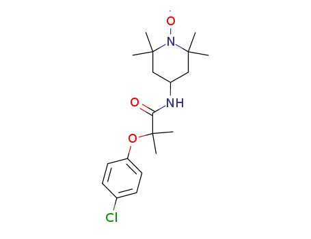 N-((tetramethyl-2,2,6,6 piperidinyloxy)-4) (chloro-4 phenoxy)-isobutyramide