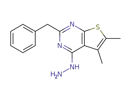 (2-Benzyl-5,6-dimethyl-thieno[2,3-d]pyrimidin-4-yl)-hydrazine