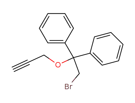 Benzene, 1,1'-[2-bromo-1-(2-propynyloxy)ethylidene]bis-
