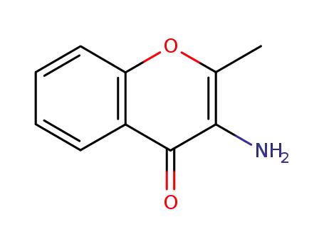 Molecular Structure of 66691-41-6 (4H-1-Benzopyran-4-one,3-amino-2-methyl-(9CI))