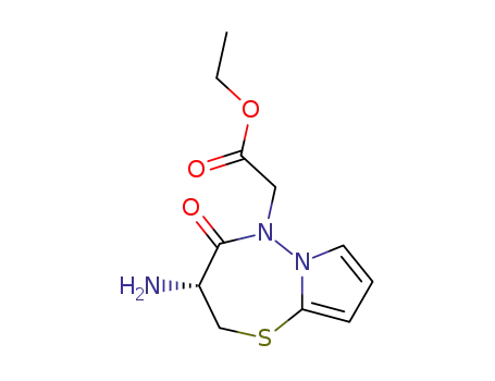 (R)-Ethyl 3-Amino-4-oxo-2,3,4,5-tetrahydropyrrolo<2,1-b><1,3,4>thiadiazepine-5-acetate