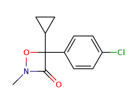 4-(4-Chlorphenyl)-4-cyclopropyl-2-methyl-1,2-oxazetidin-3-on