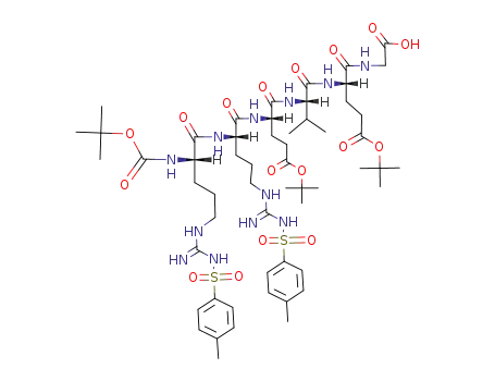 Boc-Arg(Tos)-Arg(Tos)-Glu(OBu<sup>t</sup>)-Val-Glu(OBu<sup>t</sup>)-Gly-OH