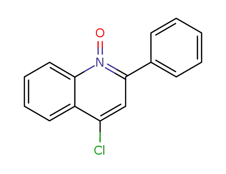 Molecular Structure of 1217-74-9 (Quinoline, 4-chloro-2-phenyl-, 1-oxide)