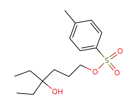 Molecular Structure of 125573-88-8 (Toluene-4-sulfonic acid 4-ethyl-4-hydroxy-hexyl ester)