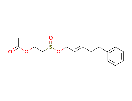 1-hydroxy-3-methyl-5-phenyl-2-pentene(β-acetoxy)ethyl sulfinate