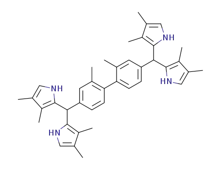 1H-Pyrrole,
2,2',2'',2'''-[(2,2'-dimethyl[1,1'-biphenyl]-4,4'-diyl)dimethylidyne]tetrakis[3
,4-dimethyl-