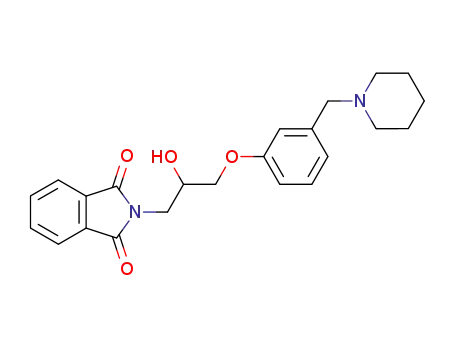 2-[2-hydroxy-3-[3-(1-piperidinylmethyl)-phenoxy]propyl]-1H-isoindole-1,3-(2H)-dione