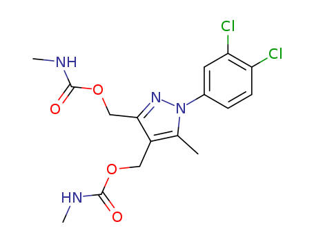 1H-Pyrazole-3,4-dimethanol,1-(3,4-dichlorophenyl)-5-methyl-, bis(methylcarbamate) (ester) (9CI) cas  92126-23-3