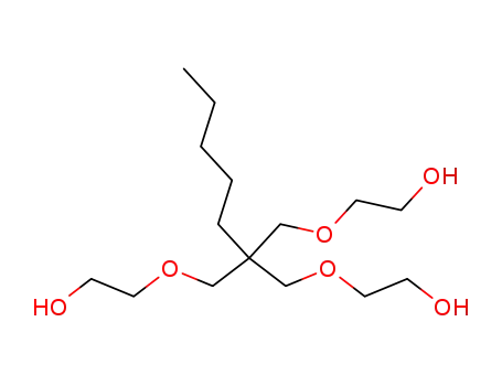 Molecular Structure of 96150-70-8 (Ethanol,
2,2'-[[2-[(2-hydroxyethoxy)methyl]-2-pentyl-1,3-propanediyl]bis(oxy)]bis-)