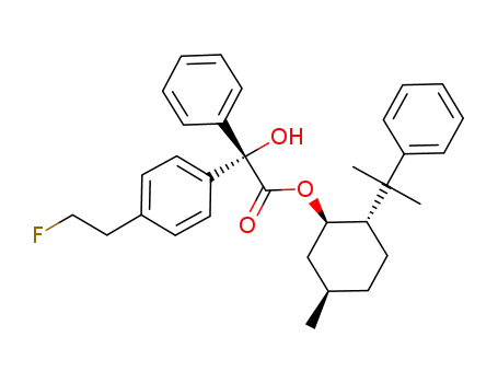 (1R,2S,5R)-5-methyl-2-(1-methyl-1-phenylethyl)cyclohexyl-(S)-α-hydroxy-α-<4-(2-fluoroethyl)phenyl>benzeneacetate