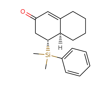 (5RS,6RS)-5-Dimethyl(phenyl)silylbicyclo<4.4.0>dec-1-en-3-one