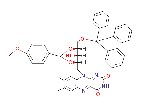 2',4'-O-p-Methoxybenzylidene 5'-O-trityl-riboflavin