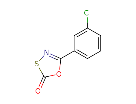 Molecular Structure of 23589-73-3 (1,3,4-Oxathiazol-2-one, 5-(3-chlorophenyl)-)