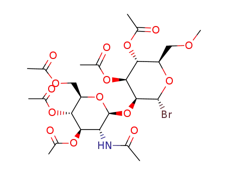 O-(2-Acetamido-3,4,6-tri-O-acetyl-2-deoxy-β-D-glucopyranosyl)-(1->2)-3,4-di-O-acetyl-6-O-methyl-α-D-mannopyranosyl bromide