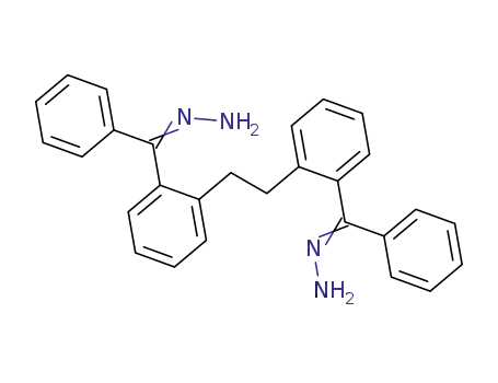 Molecular Structure of 114491-63-3 (Methanone, (1,2-ethanediyldi-2,1-phenylene)bis[phenyl-, dihydrazone)