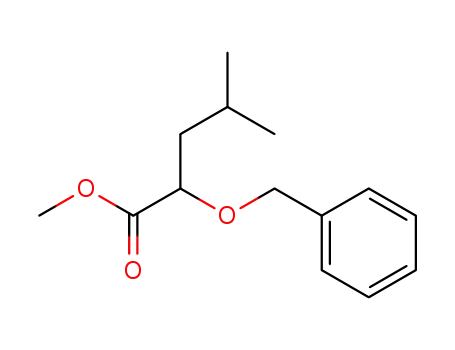 Molecular Structure of 108061-34-3 (methyl L-2-(benzyloxy)-4-methylpentanoate)