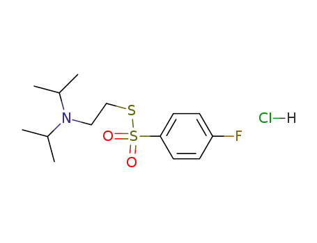 S-[2-(dipropan-2-ylamino)ethyl] 4-fluorobenzenesulfonothioate hydrochloride (1:1)