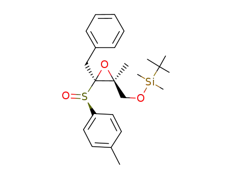 (-)-(2S,3R)-2,3-epoxy-1-(tert-butyldimethylsiloxy)-2-methyl-4-phenyl-3-(p-tolylsulfinyl)butane
