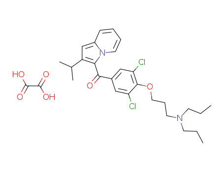 [3,5-Dichloro-4-(3-dipropylamino-propoxy)-phenyl]-(2-isopropyl-indolizin-3-yl)-methanone; compound with oxalic acid