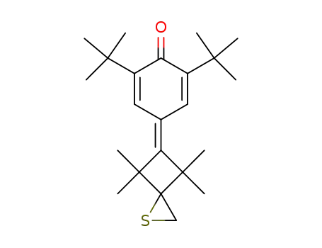 2,6-di-tert-butyl-4-(4,4,6,6-tetramethyl-1-thiaspiro<2.3>hex-5-ylidene)cyclohexa-2,5-dienone