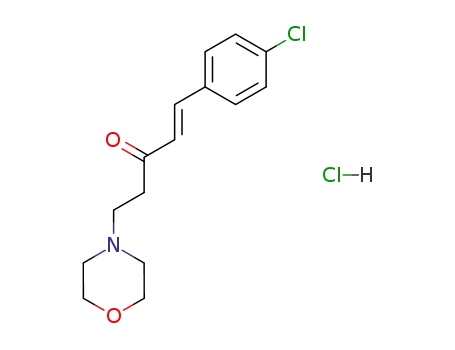 1<i>t</i>-(4-chloro-phenyl)-5-morpholino-pent-1-en-3-one; hydrochloride