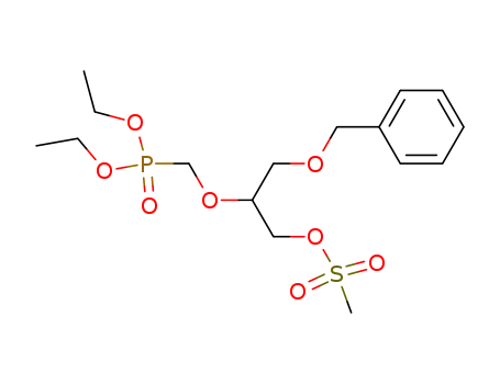 Phosphonic acid, [[1-[[(methylsulfonyl)oxy]methyl]-2-(phenylmethoxy)ethoxy]methyl]-, diethyl ester-R CAS No.120362-30-3